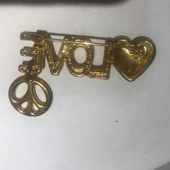 A designer pin. Brass. Vintage 1990's - Picture 3 of 5